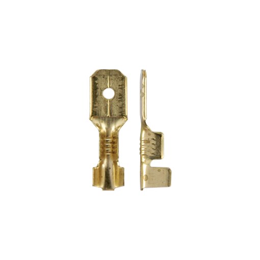 Languettes plates nues 4102, 6,3x0,8, 1,5-2,5 mm²